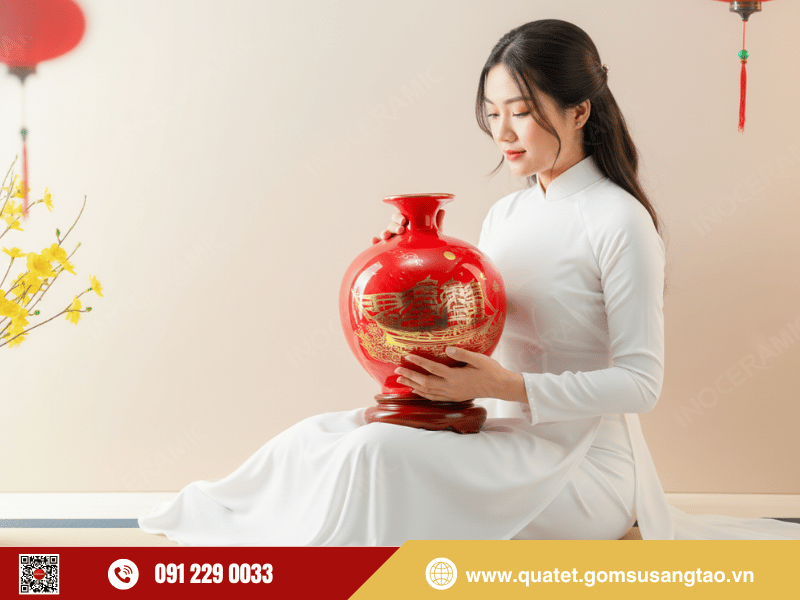Bình hút lộc men đỏ thuận buồm phong thủy thu hút tài lộc và may mắn cho doanh nghiệp Bình hút lộc men đỏ thuận buồm phong thủy thu hút tài lộc và may mắn cho doanh nghiệp