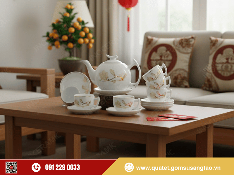 Bộ trà Bưởi Cành Hoa Mộc Lan gốm sứ Bát Tràng sang trọng và đẳng cấp Bộ trà Bưởi Cành Hoa Mộc Lan gốm sứ Bát Tràng sang trọng và đẳng cấp