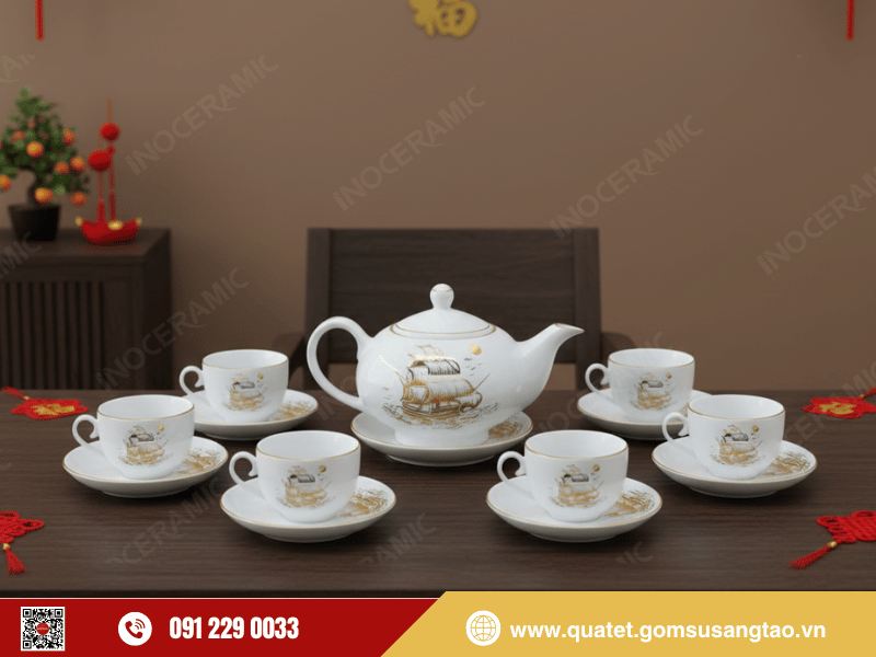 Bộ trà Minh Nguyệt Thuận Buồm là món quà Tết doanh nghiệp ý nghĩa Bộ trà Minh Nguyệt Thuận Buồm là món quà Tết doanh nghiệp ý nghĩa