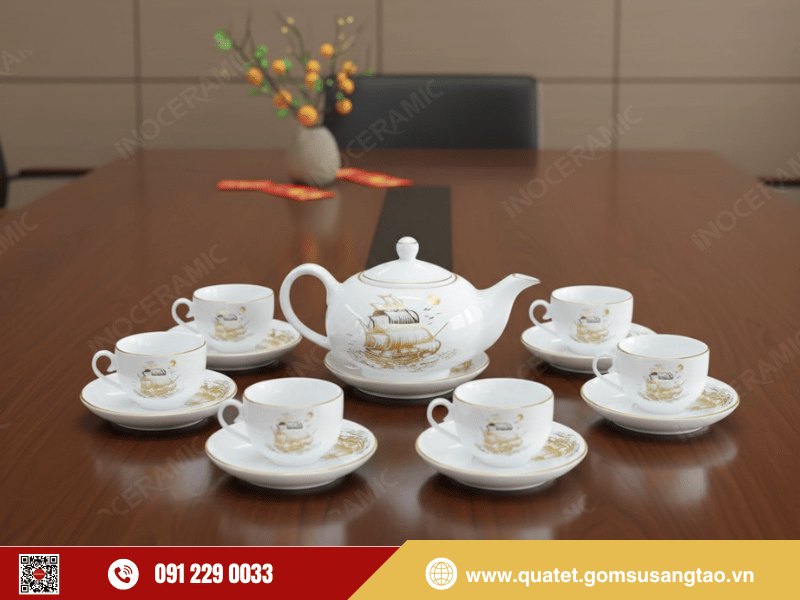 Bộ trà Minh Nguyệt Thuận Buồm là món quà tặng Tết doanh nghiệp cao cấp Bộ trà Minh Nguyệt Thuận Buồm là món quà tặng Tết doanh nghiệp cao cấp