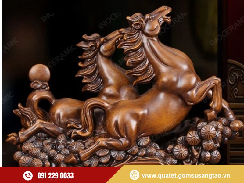 Đặc trưng của tượng ngựa bằng chất liệu đồng
