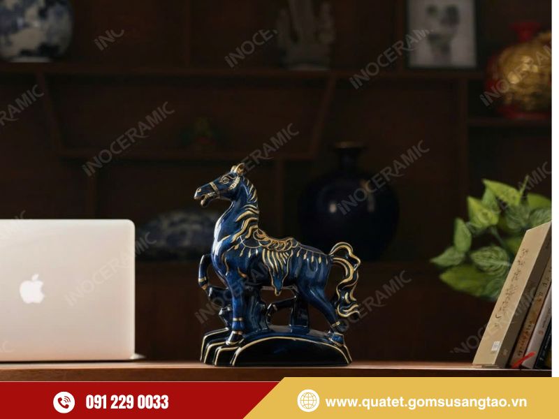 Địa chỉ cung cấp tượng ngựa linh vật phong thủy gốm sứ Bát Tràng
