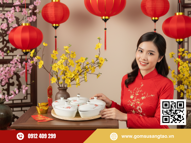 Cách chọn khay mứt Tết hài hòa với không gian tiếp khách ngày Tết
