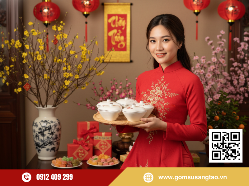 Cách chọn khay mứt Tết đẹp giúp bàn trà ngày xuân thêm sang trọng