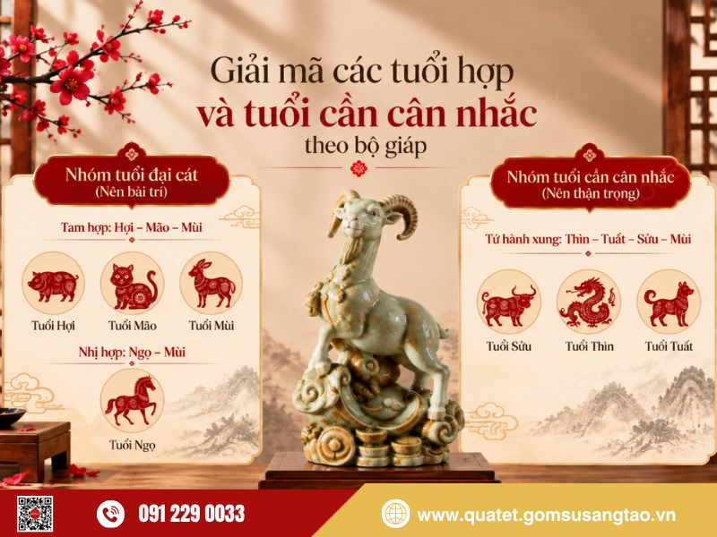 Bảng tra cứu tượng dê phong thủy hợp tuổi và mệnh theo quy luật ngũ hành Bảng tra cứu tượng dê phong thủy hợp tuổi và mệnh theo quy luật ngũ hành