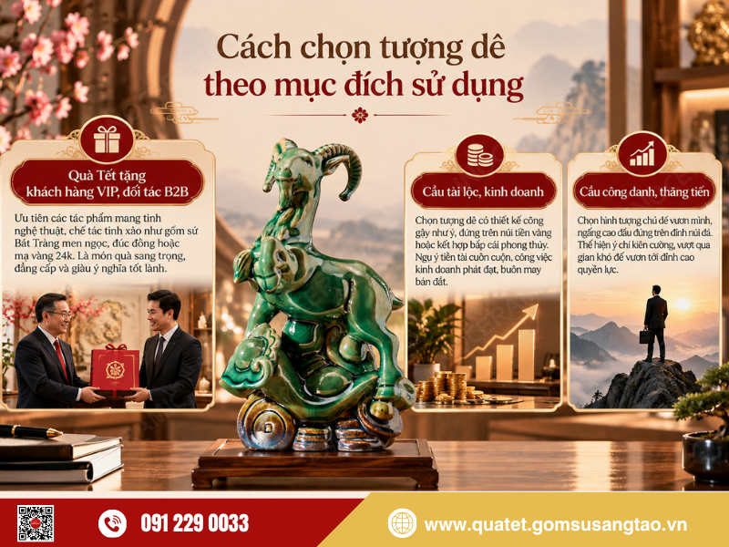 Tượng dê phong thủy đứng trên núi vàng mang ý nghĩa cầu tài lộc rực rỡ Tượng dê phong thủy đứng trên núi vàng mang ý nghĩa cầu tài lộc rực rỡ
