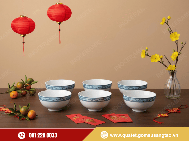 Bộ 6 chén viền hạc xanh Bát Tràng cao cấp – Quà Tết ý nghĩa cho doanh nghiệp Bộ 6 chén viền hạc xanh Bát Tràng cao cấp – Quà Tết ý nghĩa cho doanh nghiệp