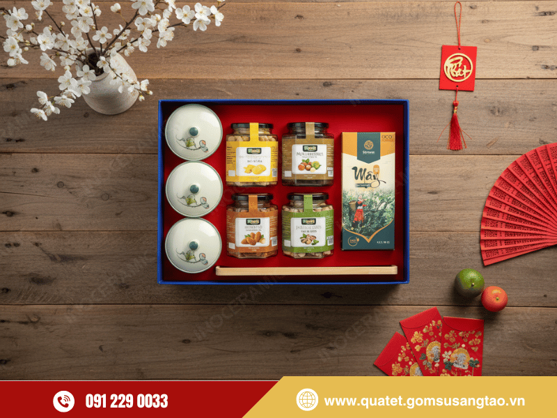 Bộ quà Tết cao cấp cho doanh nghiệp – lựa chọn ý nghĩa tri ân nhân viên.