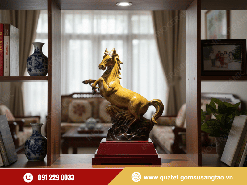 Không gian trưng bày tượng ngựa phong thủy của Gốm Sứ Sáng Tạo tại showroom TP. HCM Không gian trưng bày tượng ngựa phong thủy của Gốm Sứ Sáng Tạo tại showroom TP. HCM