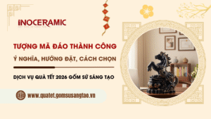 Tượng Mã Đáo Thành Công Ý nghĩa, hướng đặt, cách chọn làm quà Tết 2026