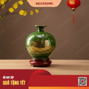 Bình hút lộc men lục thuận buồm