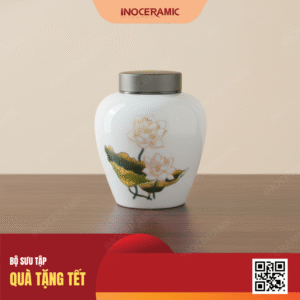 Hũ trà sen vàng