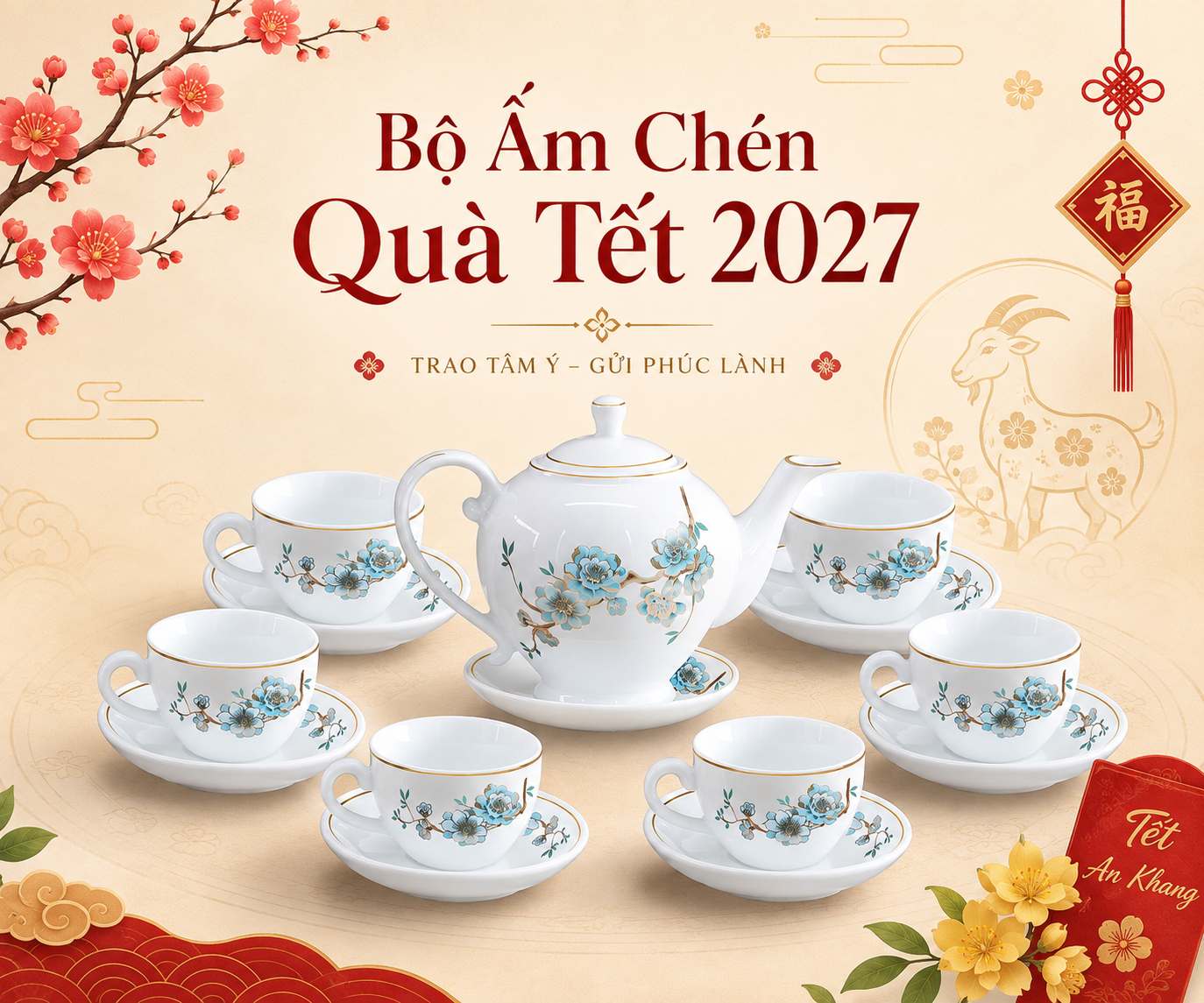 Bộ ấm chén Quà Tết 2027